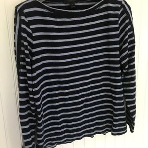 NWOT Striped heavyweight JCrew boatneck top M 💋